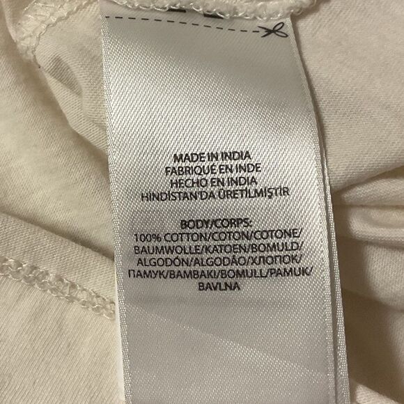 POLO RALPH LAUREN BLUE LABEL CREAM LACED EMBROIDERY WOMAN COTTON TOP SIZE US L‌ - Picture 9 of 10